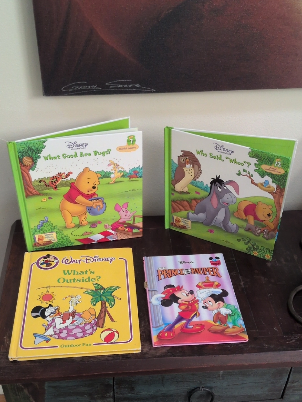 Disney Vintage Children's Lot of 4 Hardback Fictional Books - Misc. Titles